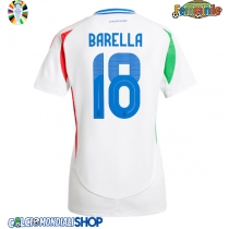Maglie da calcio Italia Nicolo Barella #18 Seconda Maglia Femminile Europei 2024 Manica Corta